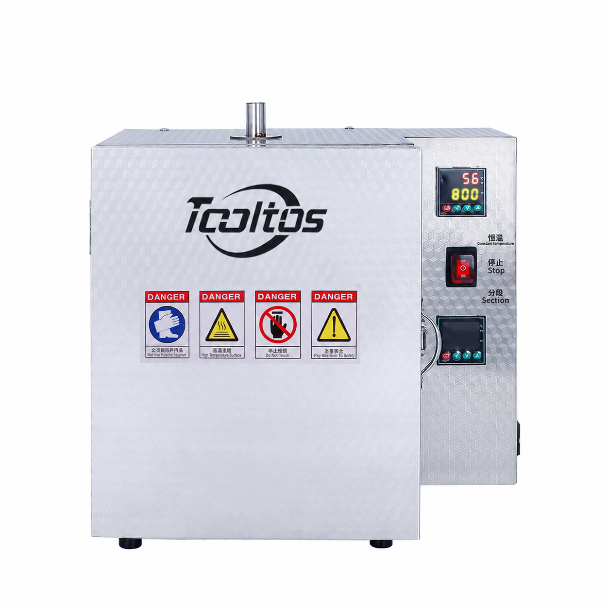 800°C Dual-Control Jewelry Burnout Furnace with 5-Stage Programme