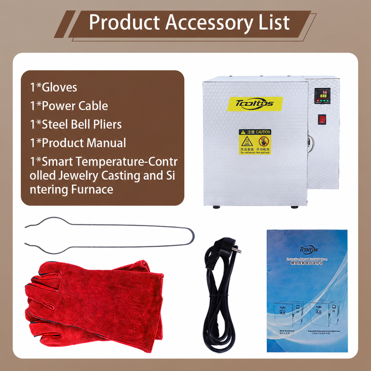 800°C Jewellery Casting Flask Preheating Furnace – 1500W